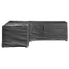 Plachty na zahradní nábytek tvar L 2 ks 16 oček 250x250x70 cm 3155372