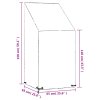 Plachty na zahradní židle 2 ks 8 oček 65 x 65 x 110/150 cm PE 3155387