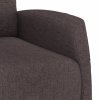 Zvedací křeslo tmavě hnědé textil 329610