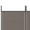 5dílný paraván antracitový 250x200 cm textil 350188