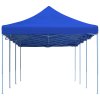 Skládací nůžkový party stan 3 x 9 m modrý 44977