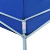 Skládací nůžkový party stan 3 x 9 m modrý 44977