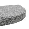 Stojan na slunečník žulový 10 kg půlkruh šedý 45069
