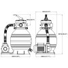 Písková filtrace s čerpadlem 400 W 11 000 l/h 90291