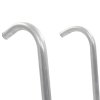 2stupínkový žebřík k trampolíně ocel stříbrný 72 cm 92408