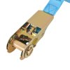 Ráčnové upínací pásy 10 ks 0,8 tun 4 m x 25 mm modré 142653