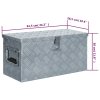 Hliníkový box 61,5 x 26,5 x 30 cm stříbrný 142936