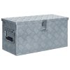 Hliníkový box 61,5 x 26,5 x 30 cm stříbrný 142936
