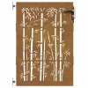 Zahradní branka 85 x 125 cm corten ocel bambusový design 153234