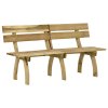 Zahradní lavice 160 cm impregnované borové dřevo 318401