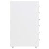 Mobilní kartotéka bílá 28 x 41 x 69 cm kov 335916