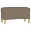 Lavice taupe 70 x 35 x 41 cm textil 349374
