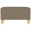 Lavice taupe 70 x 35 x 41 cm textil 349374