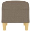 Lavice taupe 70 x 35 x 41 cm textil 349374