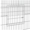 2dílná klec pro králíka 220 x 110 x 55 cm pozinkované železo 171563