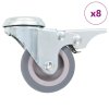 8 ks otočná kolečka s otvorem pro šroub 50 mm 277846