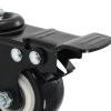 24 ks otočná kolečka s brzdou 50 mm 277934
