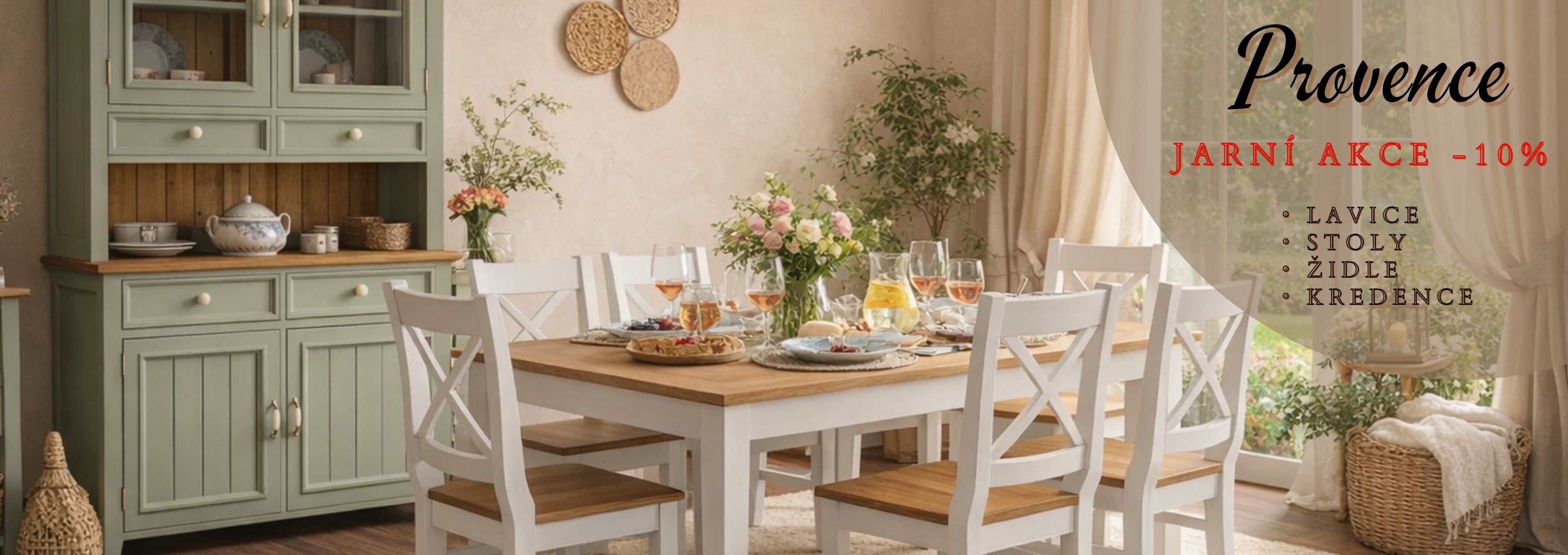 Akce na nábytek Provence -10%