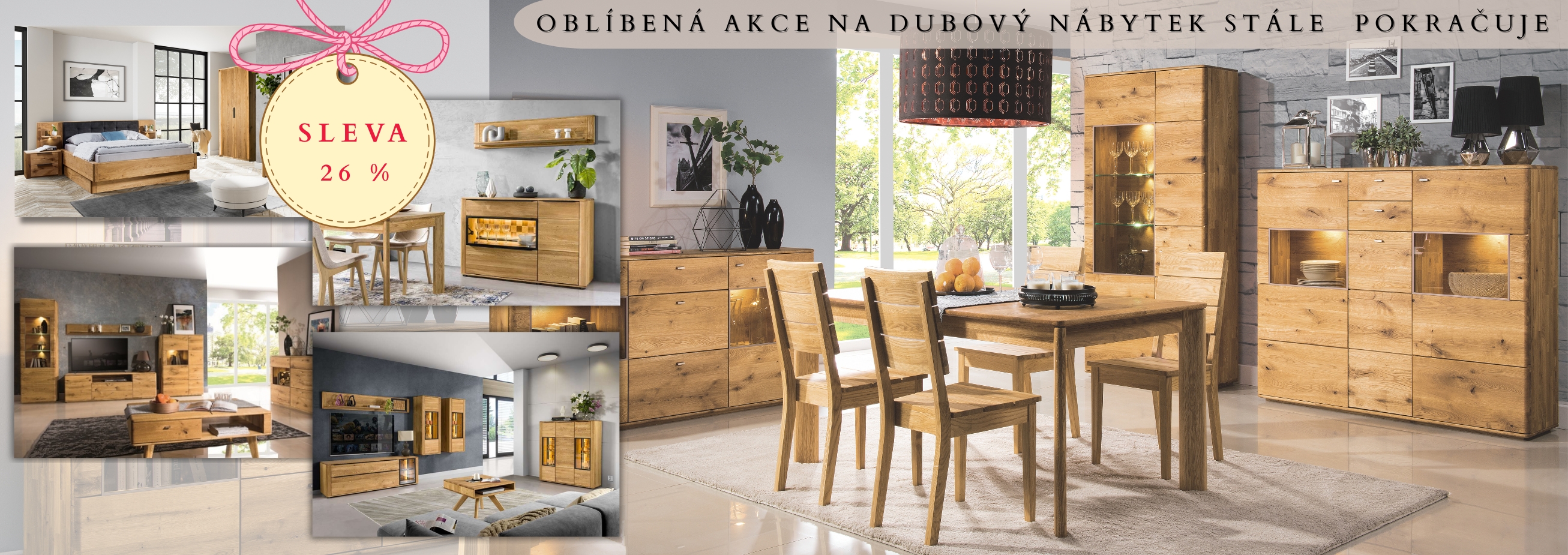 Dubový nábytek AKCE