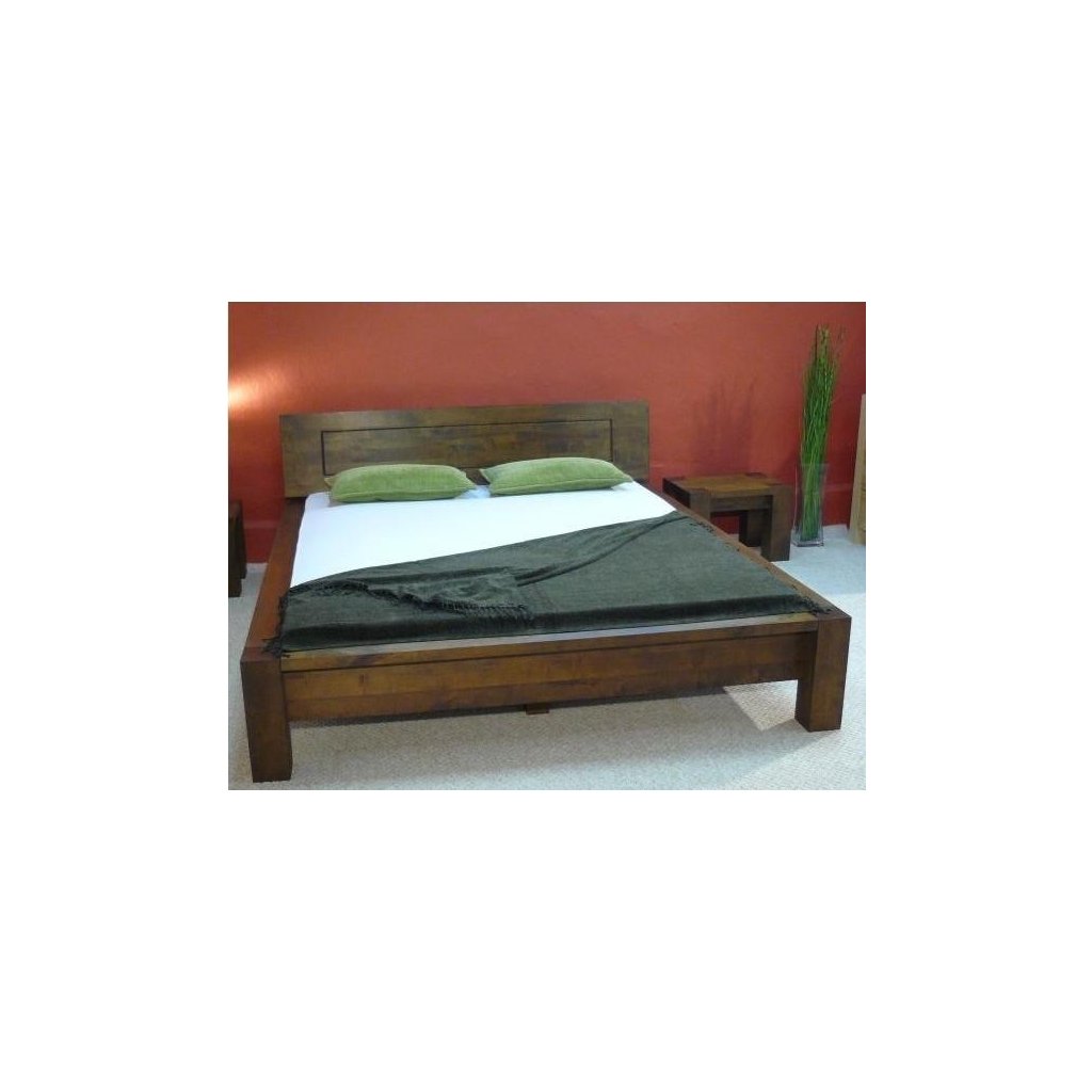 Břízová manželská postel ROSSA 160x200 s nočními stolky (Barevné provedení Dub)