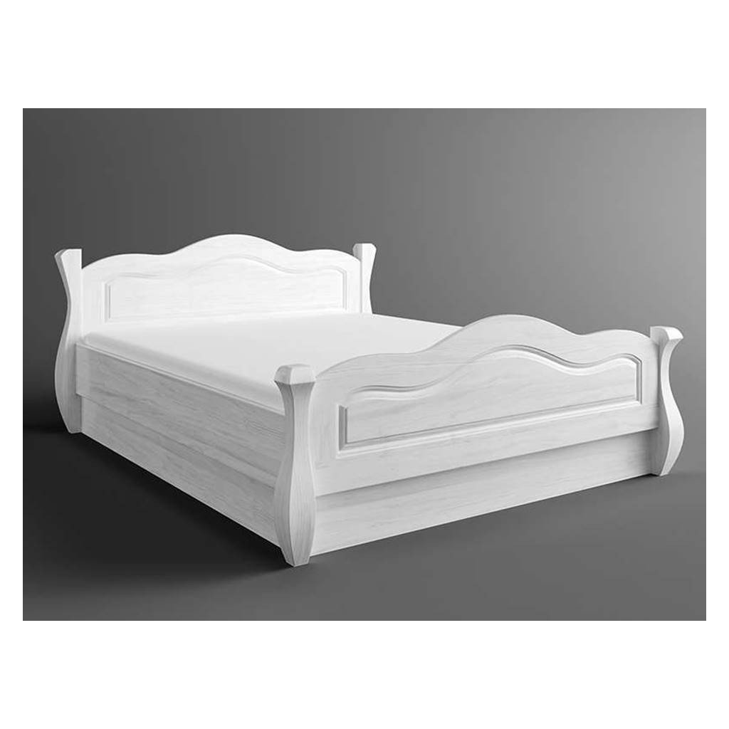 57843 bila postel austin romance 160x200 cm s uloznym prostorem