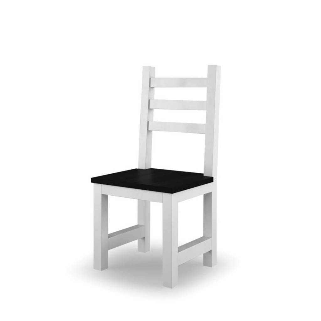 Buková jídelní židle DANI WHITE T1W (Barevné provedení Bílá - antik)