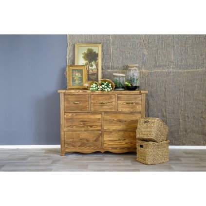 54159 6 retro komoda western lud02 barevne provedeni tmavy vosk k02