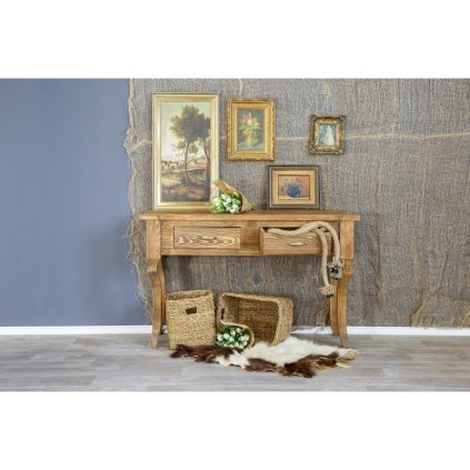 54255 6 retro stul western lud20 barevne provedeni tmavy vosk k02