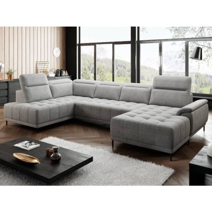 Rohová sedací souprava NICOL XL s regulací hloubky sedu (Provedení Pravé)