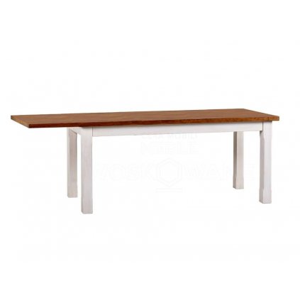 Rozkládací jídelní stůl SWEET HOME MES1-1P (Barevné provedení Bílá - bílá, Rozměr stolu 120 x 80 cm)