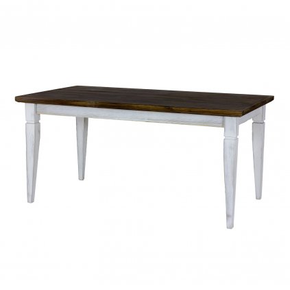 Rustikální jídelní stůl KOLMAR 160x90 cm (Barevné provedení Antická bílá K16 - antická bílá K16)
