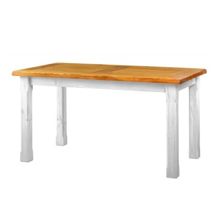 54093 2 rustikalni jidelni stul white home mes02 barevne provedeni bily vosk k17 bily vosk k17 rozmer stolu 120 x 80 cm a