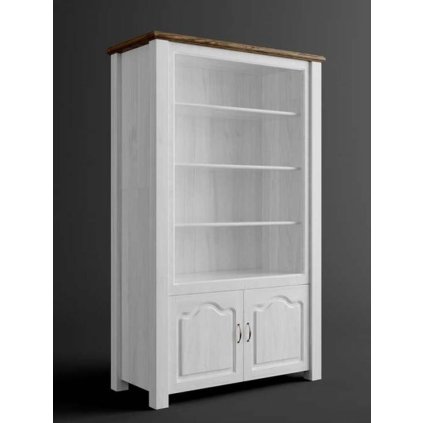 58437 9 rustikalni knihovna austin merida frezie barevne provedeni bila tmave hneda 22 25