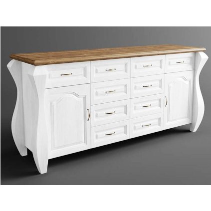 57900 7 rustikalni komoda austin romance avant z masivu barevne provedeni bila hneda 22 05