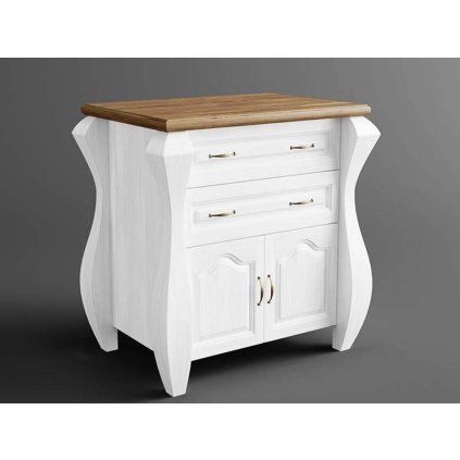 57903 7 rustikalni komoda austin romance calibri z masivu barevne provedeni bila hneda 22 05