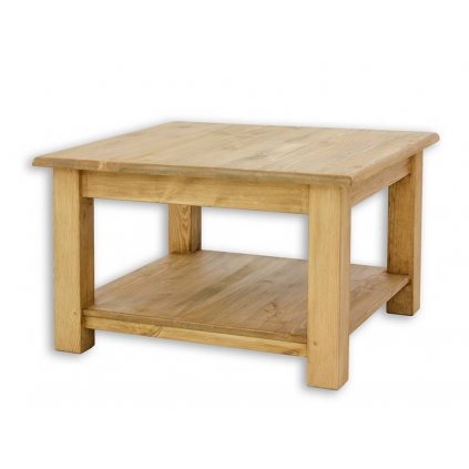 Rustikální konferenční stolek CORDOBA MES06 (Barevné provedení Bezbarvý vosk K09, Provedení varianta A)
