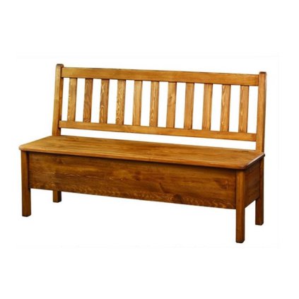 Rustikální lavice CORDOBA SIL14 150 cm (Barevné provedení Bezbarvý vosk K09, Provedení varianta A)