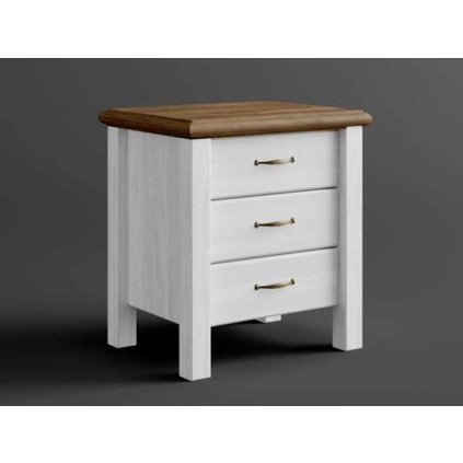 58398 6 rustikalni nocni stolek austin merida trio se supliky barevne provedeni bila tmave hneda 22 25