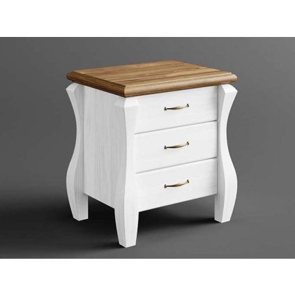 57828 11 rustikalni nocni stolek austin romance se supliky barevne provedeni bila hneda 22 05