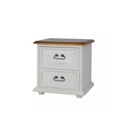 60558 19 rustikalni nocni stolek white home slim com112 barevne provedeni bily vosk k17 tmavy vosk k02