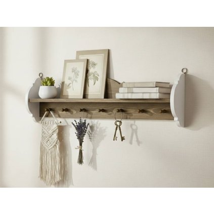 60573 7 drevena police z masivu