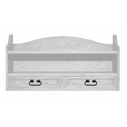 54345 11 rustikalni police white home cos16 se zasuvkami barevne provedeni bily vosk k17 bily vosk k17