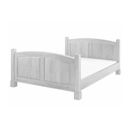 Rustikální postel WHITE HOME ACC05 (Barevné provedení Antická bílá - K16, Rozměry postele 160 x 200 cm)