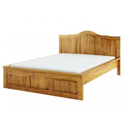 Rustikální postel CORDOBA ACC04 rošt ZDARMA (Barevné provedení Bezbarvý vosk K09, Rozměry postele 160 x 200 cm)