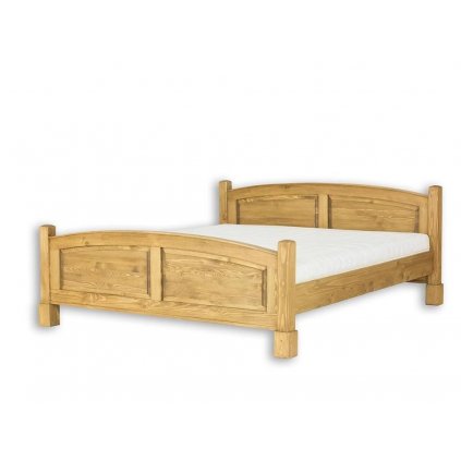 Rustikální postel CORDOBA ACC05 rošt ZDARMA (Barevné provedení Bezbarvý vosk K09, Rozměry postele 160 x 200 cm)