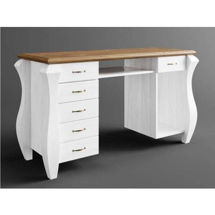 58431 7 rustikalni psaci stul austin romance uno z masivu barevne provedeni bila hneda 22 05