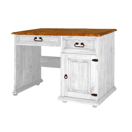 54009 2 rustikalni psaci stul white home bik01 barevne provedeni bily vosk k17 tmavy vosk k02 provedeni varianta b