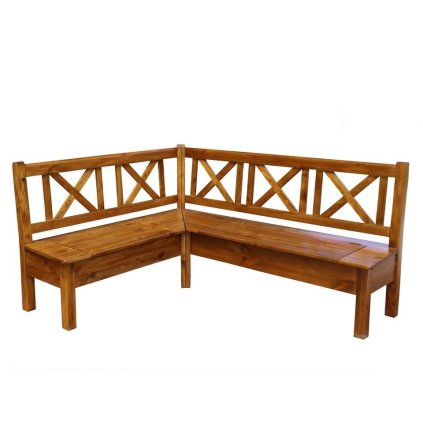 58365 rohova lavice z masivniho dreva