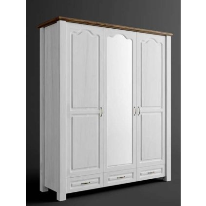 57978 9 rustikalni skrin austin merida 3da se zrcadlem barevne provedeni bila tmave hneda 22 25