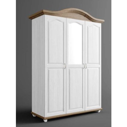 57888 3 rustikalni skrin austin romance palette z masivu se zrcadlem barevne provedeni bila hneda 22 05